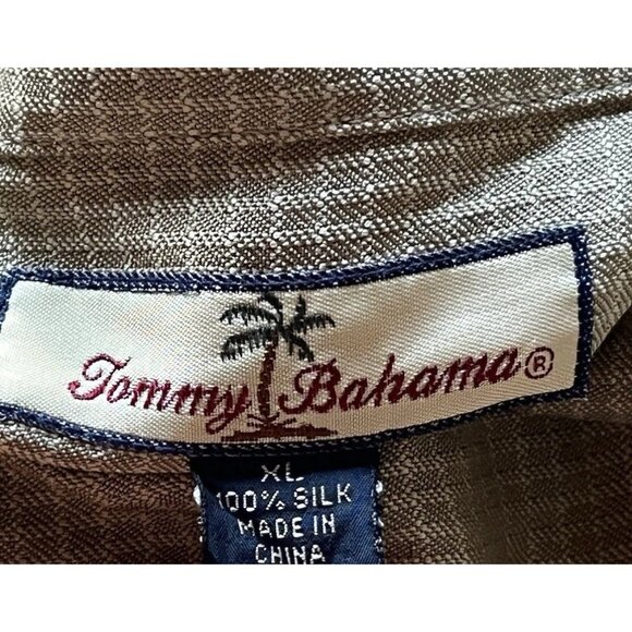 Vintage Tommy Bahama Men's Sz XL Hawaiian Shirt Button Up 100% Silk Floral - Picture 6 of 11